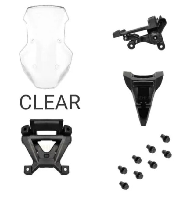 YAMAHA AEROX ACCESSORIES INDIA YAMAHA AEROX ZHIPAT WINDSHIELD VISOR GLASS MADE IN VIETNAM V2 NEW SHAPE DESIGN ADVENTURE TOURING GLASS - Image 2