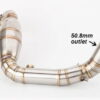 BMW BMW ACCESSORIES INDIA G310GS G310R 51mm STAINLESS STEEL SILENCER EXHAUST BEND PIPE BMW G310GS G310R - Image 3