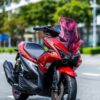 YAMAHA AEROX ACCESSORIES INDIA YAMAHA AEROX ZHIPAT WINDSHIELD VISOR GLASS MADE IN VIETNAM V2 NEW SHAPE DESIGN ADVENTURE TOURING GLASS - Image 4