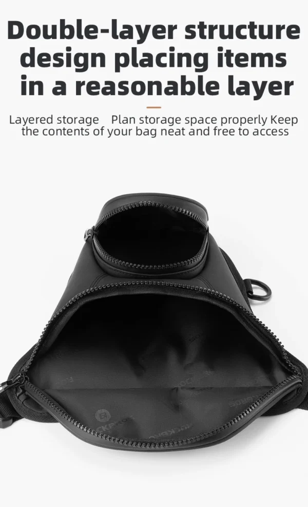ROCKBROS Waist belt bag man women motorcycle Portable two-layer design leg bag for Motorcycle drop leg waist bag - Image 8