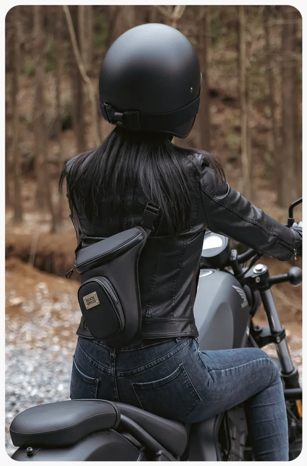ROCKBROS Waist belt bag man women motorcycle Portable two-layer design leg bag for Motorcycle drop leg waist bag - Image 7