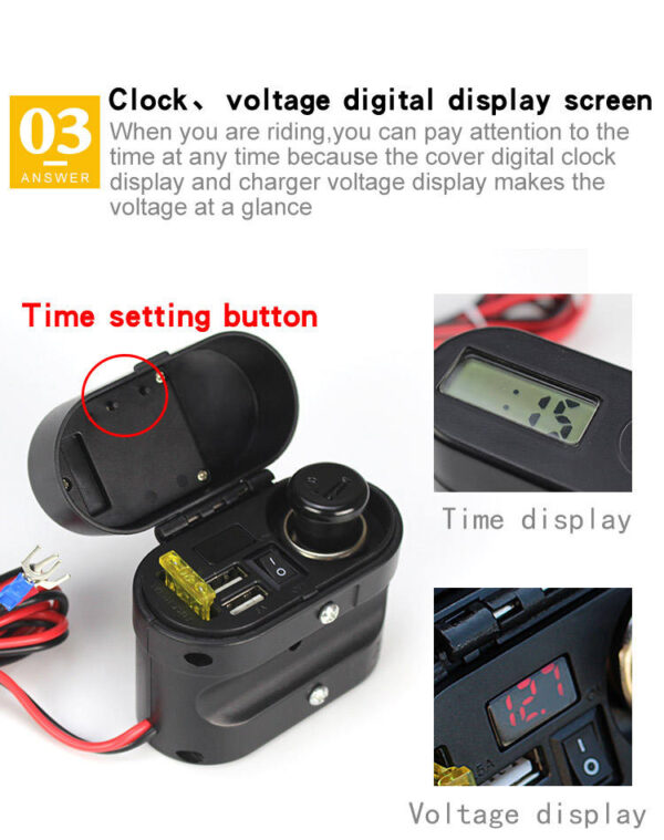Universal Mobile Phone Charger used motorbike, motorcycle accessories motorcycle spare parts motorcycles - Image 7