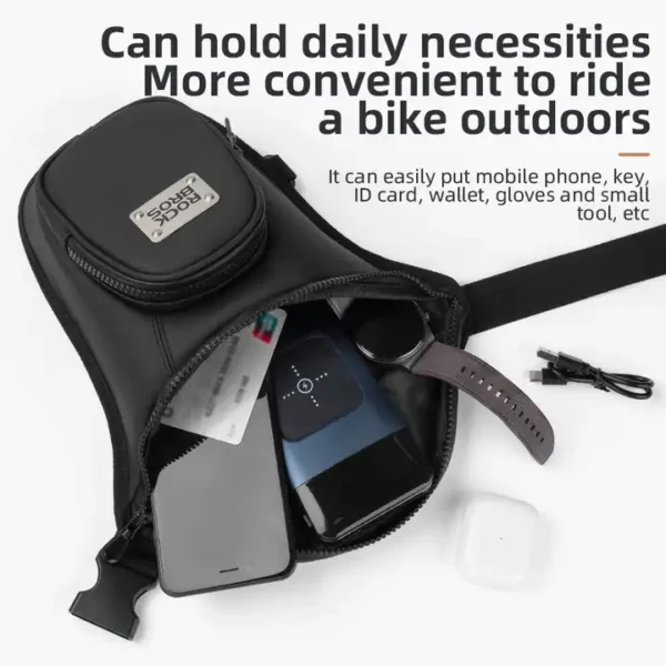 ROCKBROS Waist belt bag man women motorcycle Portable two-layer design leg bag for Motorcycle drop leg waist bag - Image 20