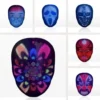 Face Transforming LED Mask, App Controlled Light Up Mask with 115 Pre-Installed Patterns and Static Faces, Programmable and Customizable Face Changing Mask for Halloween, Festivals and Raves - Image 2